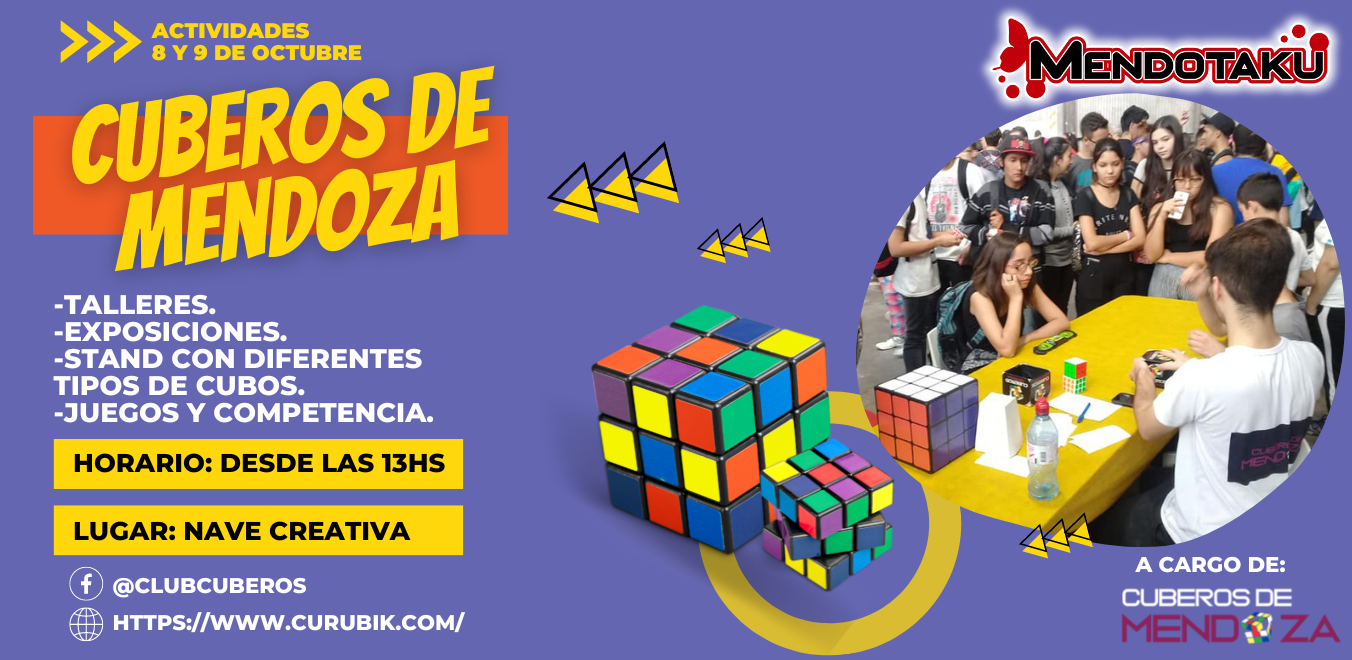 El Club Cubero Mendoza y Curubik dicen presente al Mendotaku 2022